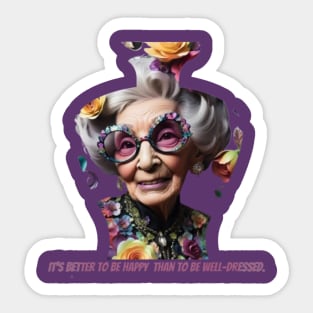 Iris Apfel fashion Sticker